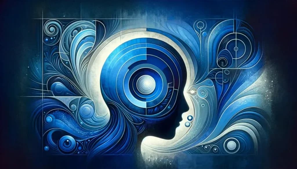 Le profil disc bleu, introverti